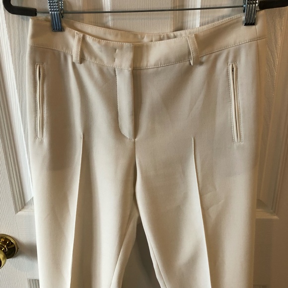 Akris Punto Fabia Pebble Crepe Pants in Cream sz 6 $568 - Picture 3 of 12